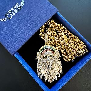 Glitter ICE ネックレス (45cm・19mm) HIPHOP 18kgp Iced Out Prong Chain Necklace 【19mm】 | Glitter